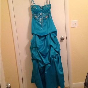 Strapless Long Prom Dress